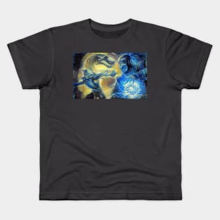 Mortal Kombat Scorpion vs Sub Zero Starry Night Kids T-Shirt